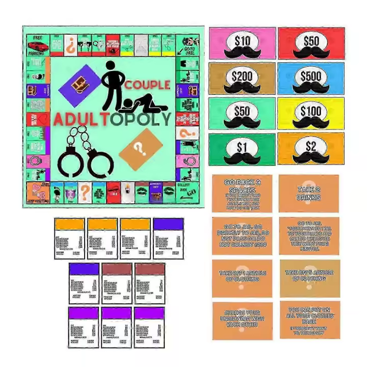 Adult Couple Date Night Board Game Easy Carrying Relationship Card Game Gift for Anniversary - 1