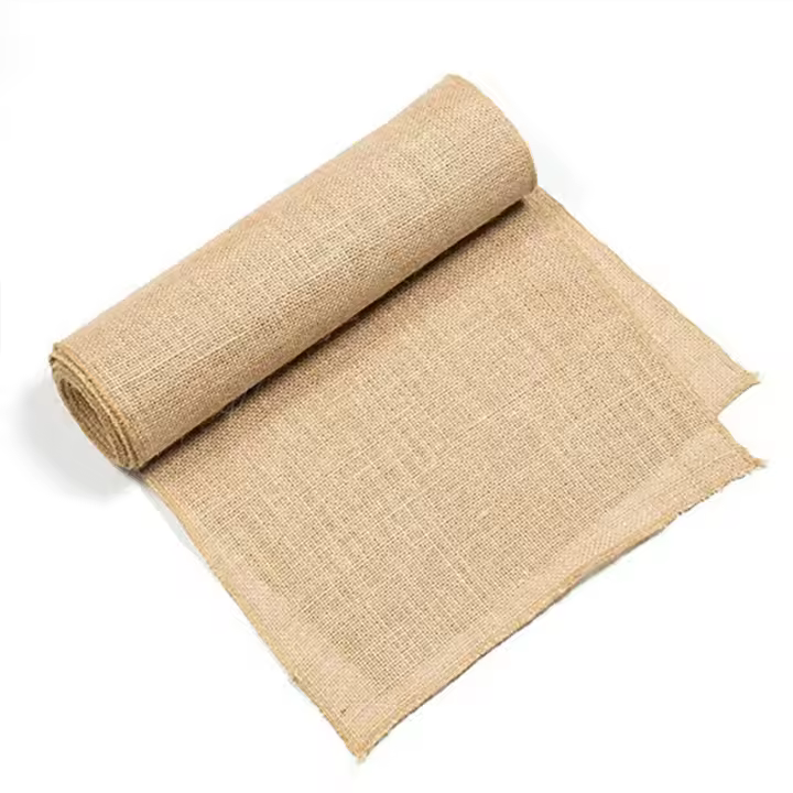 Corredor De Mesa Vintage De Lino Y Jute Natural De 30cm Para Bodas Y Fiestas Rusticas En Color Café Ocre Decoración Para Sillas De Pártidas Caseras - 1
