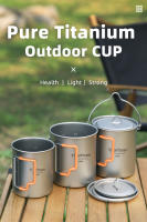 Taza De Camping Tiartisan De Titanio Puro Con Mango Colapsable De Silicona Ultraligera Portátil Para Té Y Café 450ml/750ml - details 0