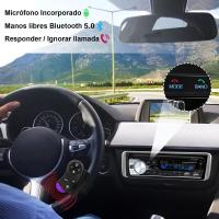 Autoradio Bluetooth, FM Radio para Coche Bluetooth 5.0 Llamadas Manos Libres Control Remoto Radio stéreo de Coche con Reproductor de MP3 USB, Soporte iOS y teléfono Android (NO CD) - details 3