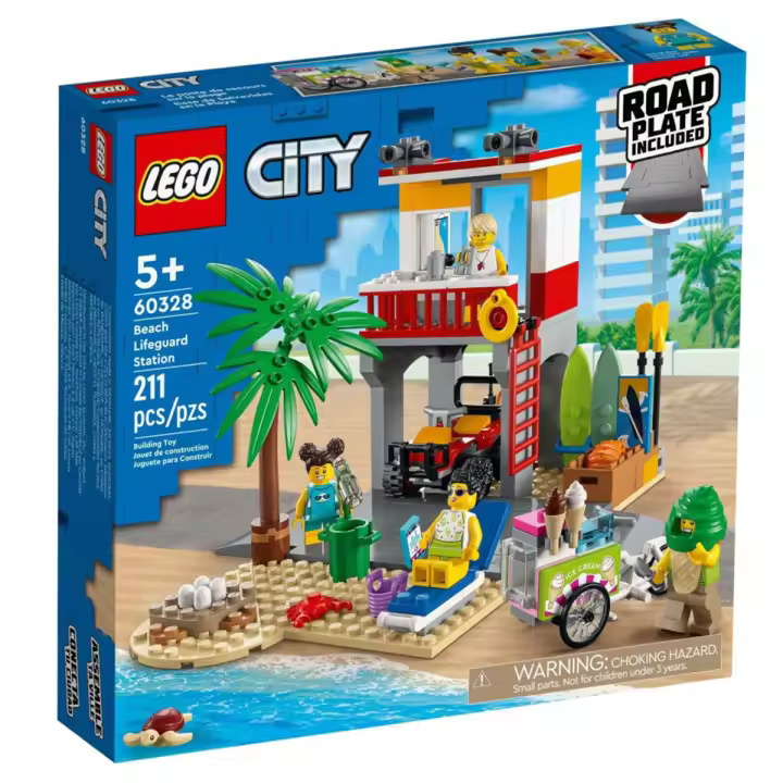 LEGO CITY - BASE DE SOCORRISTAS EN LA PLAYA, 60328, TIENDA CON LICENCIA OFICIAL - 1