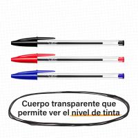 BIC Cristal Bolgrafos, Boli Bic 3 Colores Clasicos, Punta Media (1,0mm),Material Escolar, Material Oficina y Papelaria, Caja de 50 Bolis - details 6