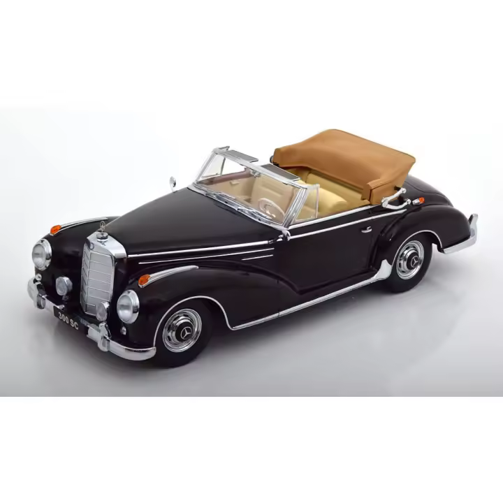 KK Básculas 1/18 MERCEDES 300SC W188 CABRIO NEGRA 1957 - KKDC180941 - 1