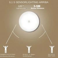 Lámpara De Noche Sensor De Movimiento LED Inalámbrica Para Dormitorio Escaleras Armario Y Decoración De Habitaciones Incluye Batería Recargable - details 1