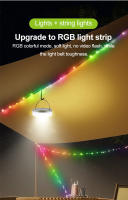 Cinta De Luz Decorativa Para Acampar LED Solar De 10M Con Gancho Magnético Trasero Y Soporte a Prueba De Agua Para Exteriores - details 2