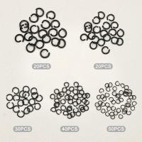 160Pcs Anillos Abiertos Para Electroforesis De Acero Inoxidable 304 17~21 Gauges Estilo Negro Y Multicolor Para Joyería - details 4