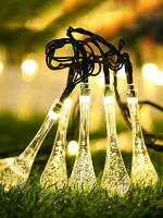Lámpara Solar LED De 4/6M Bombilla De Gota Para Jardín Luz De Festa Outdoor Impermeable Decoración De Navidad Para Bodas Y Fiestas - details 5