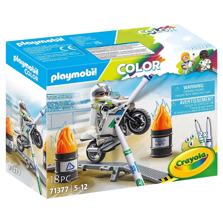 PLAYMOBIL COLOR - MOTO PARA PINTAR, 71377, TIENDA CON LICENCIA OFICIAL - 1