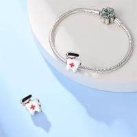 Encantos De Bolas De Plata 925 Para Joyería DIY Serie De Ocupaciones Doctor Artista Musician Enfermera Compatible Con Qikaola Pulseras - details 22