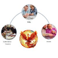 Puzzle De Madera En Forma Irregular De Fénix Regalo De Agradecimiento Juguete Interactivo Para Adultos Alivio Del Estrés Familiar - details 2