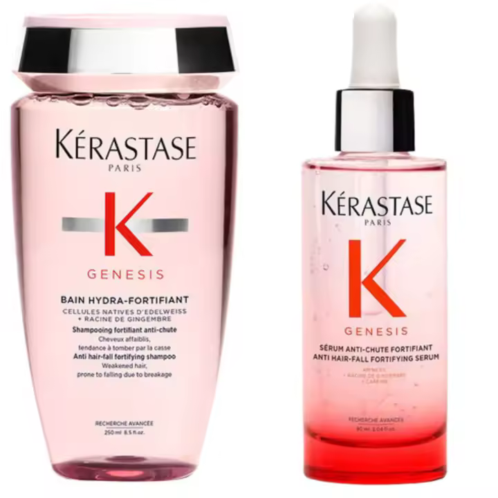 Pack Kérastase Genesis Bain Hydra-Fortifiant Champú 250ml + Sérum Anti-Chute Fortifiant 90ml – Cabello Fino y con Tendencia a la Caída - 1