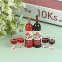 Juego De 3 Piezas Miniatura De Botella De Vino Y Vaso Para Muñecas Casa De Muñecas Decoración De Escritorio Juguete Educativo Para Niños - details 6