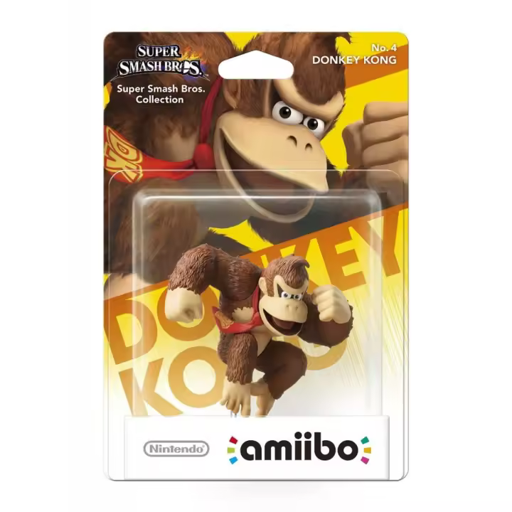 FIGURA AMIIBO DONKEY KONG SUPER SMASH BROS. COLLECTION NUMERO 4 - 1