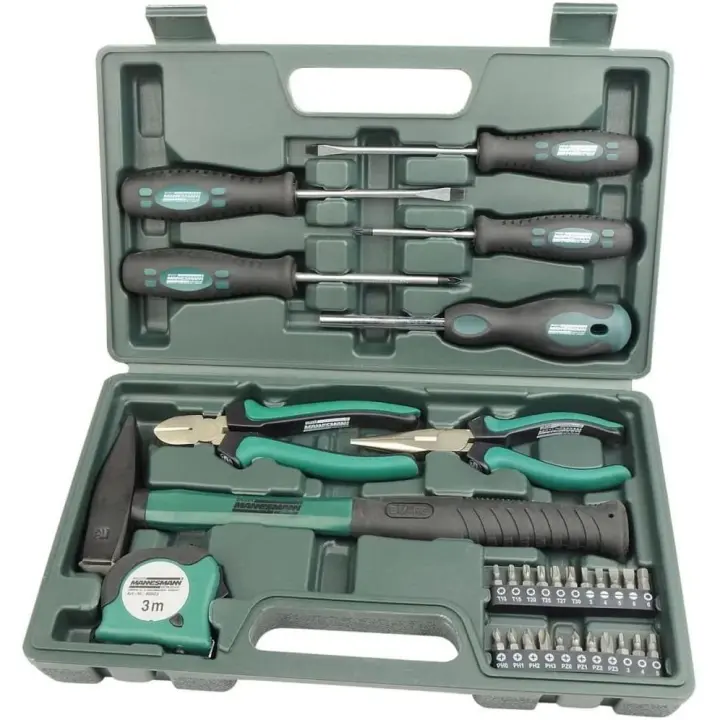 MANNESMANN M29031 - Set de herramientas 31 piezas, Martillos, alicates, destornilladores, etc. - 1