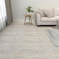 vidaXL 20x Tarimas Autoadhesivas PVC 1,86 m² Mármol Baldosaejo Color Beige a rayas,  Beige,  Mármol blanco y mas - details 3