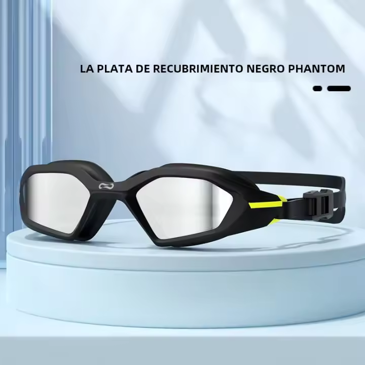 Gafas De Natación Profesionales COPOZZ Para Mujer Y Hombre Antiniebla Protección UV Ajustables Anti Deslizamiento Lentes Poliácrilico Negro Multicolor - 1