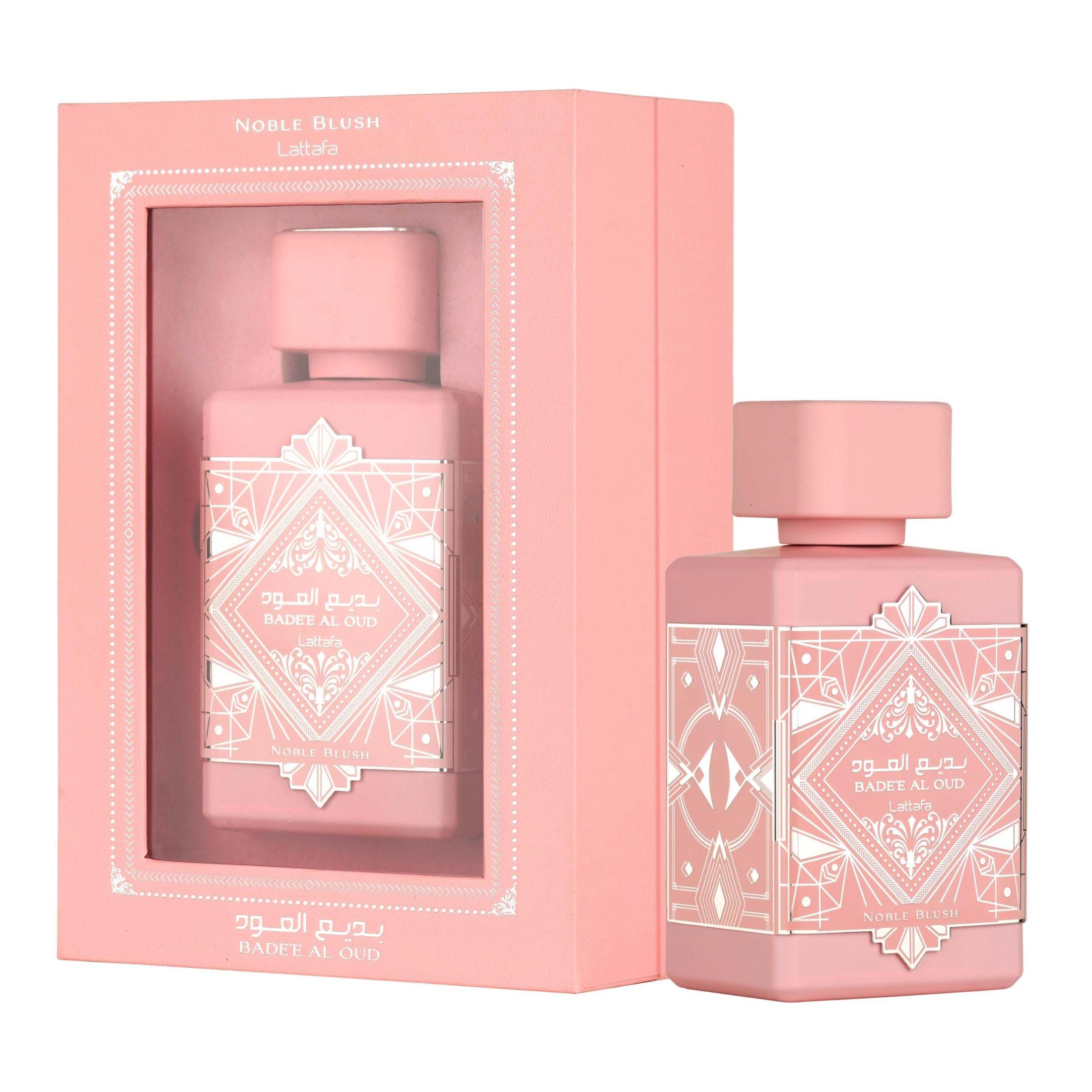 Lattafa Bade'e Al Oud Noble Blush 100ml - Perfume de lujo con aroma aterciopelado y enigmático