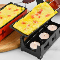 Juego De Grill Raclette No Adherente Con Pataki Y Mano Plegable De Acero Inoxidable Meltable Para Queso Herramientas De Cocina - details 0