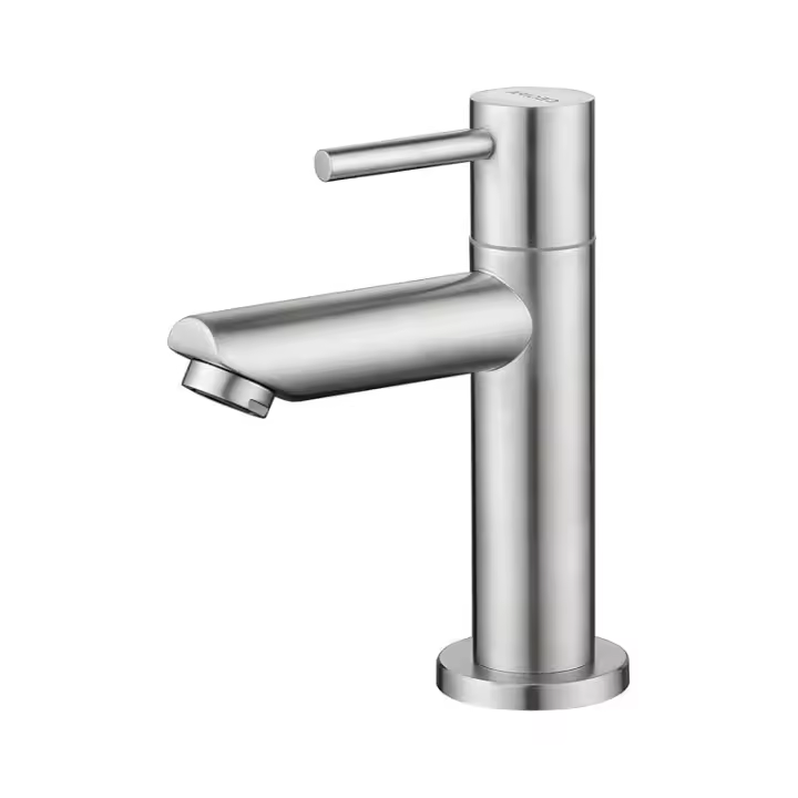 Grifo de Agua Fría Cromado with Conexión Flexible, Para WC, Baño - 1
