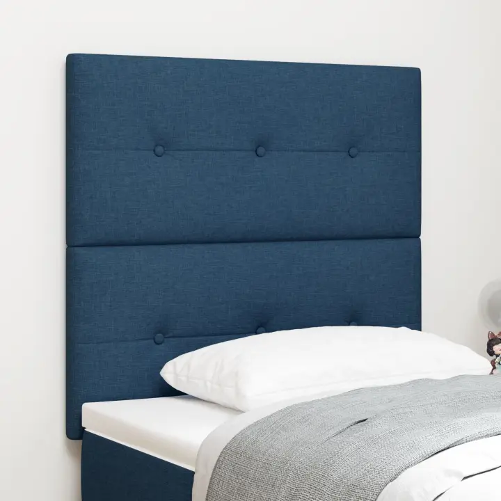 Cabecero vidaXL Button Tufted Azul 100 cm Tela - 1