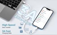 Cargador 20W con Cable lightning, con Carga Rapida 1m Compatible 20w, Adaptador Tipo C, Cargador USB C con Cable de Carga Rápida PD3.0 20W para iPhone 14 13 Fuente de Alimentación de Cargador Rápido USB C con Cable Tipo C a L de 1M para iPhone 12 11 - details 2