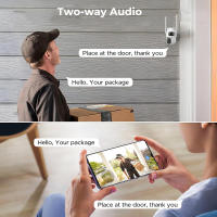 Cámara De Seguridad IP 1080P Dual-lens Wifi PTZ Exterior Con Visión Nocturna Humana Detecta Y Auto Seguimiento Doble Pantalla Camhi - details 14