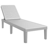 vidaXL Tumbona ajustable en 4 alturas polipropileno 155,5x57x28 cm Negro, Gris, Sillas de Exterior Ideal para jardín, playa, piscina, terraza Tumbona Piscina Tumbonas Playa Tumbonas Jardín Exterior - details 1