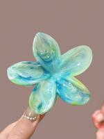 2-3pcs Clip Para El Cabello De Mujer Tamaño Grande Peso Ligero Con Patrón De Flores Y Colores Gradiente Accesorio De Moda Para El Aire Libre - details 6