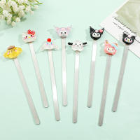 Marcadores De Libro Sanrio Kuromi Anime Lindo Colección De Fans Regalo Para Amantes De Los Libros Marcador De Lectura Estación De Trabajo Material Metálico - details 0