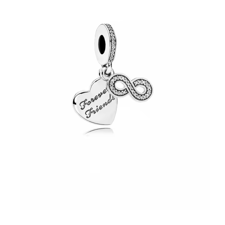 PANDORA Charm Amigas para Siempre Plata con 52 Circonitas Cúbicas - 1