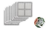 Parche de reparación de pantalla de Ventana (Negro, 3,93x3,93 pulgadas), Cinta adhesiva Fuerte de Malla impermeable de 3 Capas, reparación para agujeros de desgarros de Ventanas y Puertas, Baño - details 0