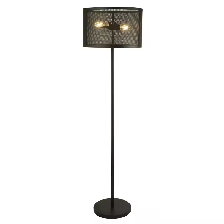 Industrial-Nordic Steel Mesh Black 2 Lights E27 - 1
