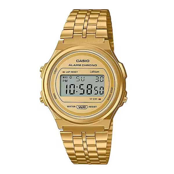 Reloj Casio Vintage Iconic A171WEG-9AEF - Reloj de Mujer - Reloj de Hombre - Reloj Dorado Casio - 1