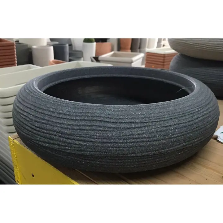 Tazón de Fuente de Telcom Rigated Shabby D35 Hierro Fundido - 1