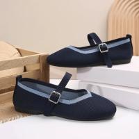 Zapatos Planos Elegantes Mary Janes Para Mujer Negro Con Correa De Cierre Casual Ballet Canvas Loafers Primavera/Otoño - details 8