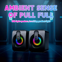Altavoces De Computadora HIFI Estéreo Con Micrófono USB Y Luz LED Para Escritorio PC Compatible Con Sistema Operativo Windows Y Mac - details 0
