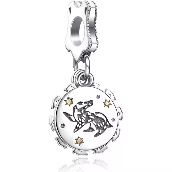 aleación de Primera Ley Colgantes con Circonita Cúbica Charms para Pulseras - 1