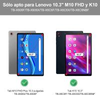 FGNS Funda con Teclado Español Ñ para Lenovo K10 10.3"/Lenovo M10 FHD Plus(2nd Gen),Carcasa PU Delgada rotectora Delgada con Ranura de Lápiz  con Teclado Bluetooth Desmontable para  Lenovo Tab M10/K10 FHD Plus10.3" TB-X606F/X606X/TB-X6C6F - details 0