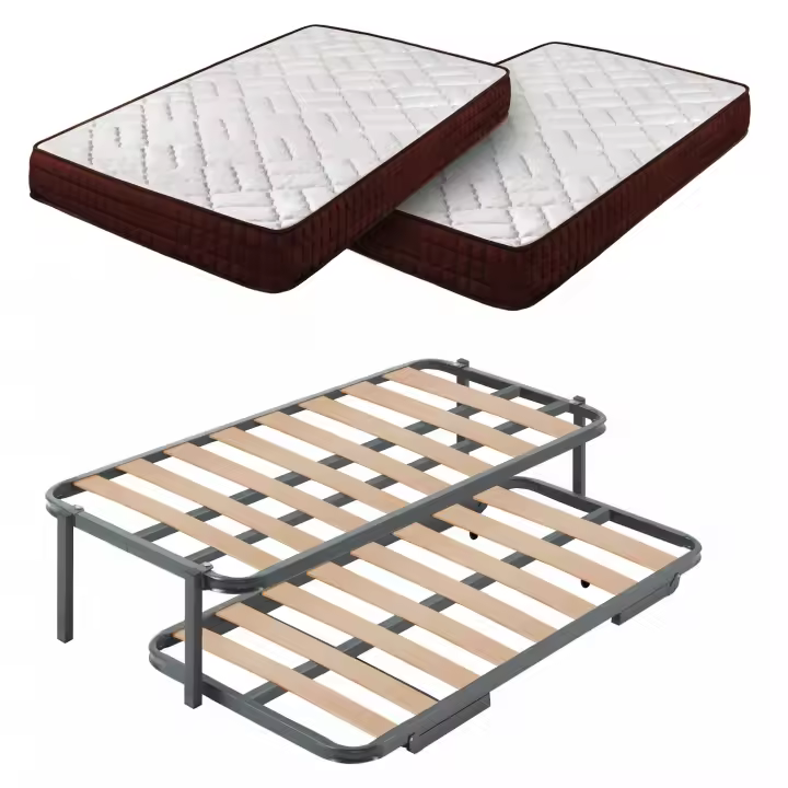 CAMA EXPRESS Colchón Viscosoft Ergos 13 + Cama Nido con 4 Patas - 1