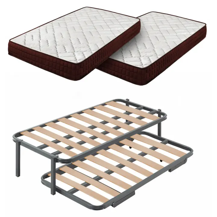 CAMA EXPRESS Colchón Viscosoft Ergos 13 + Cama Nido con 4 Patas - 1