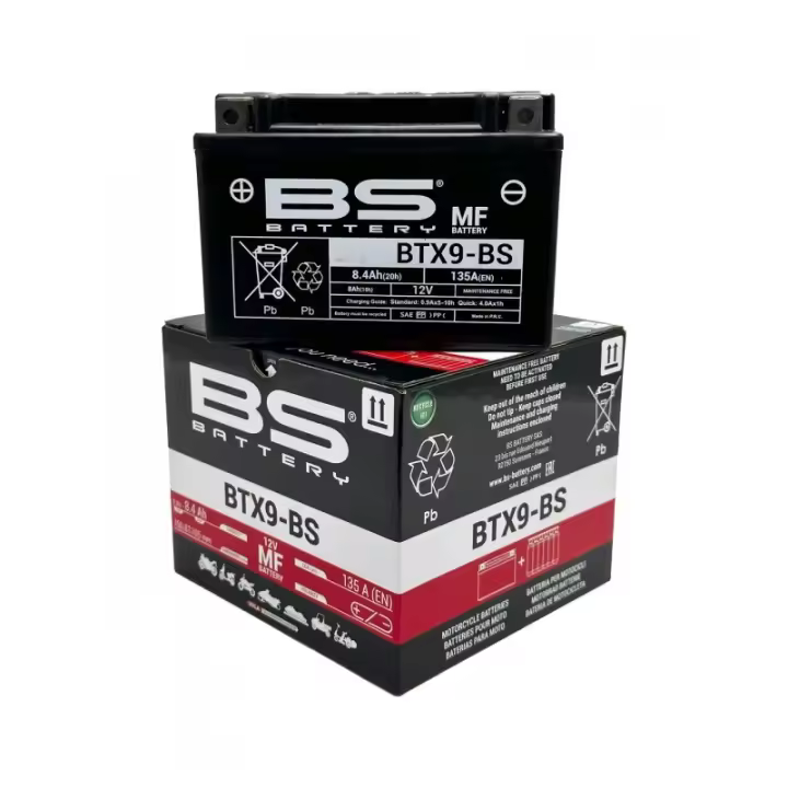 Bateria Bs Battery BTX9-BS / YTX9-BS 12v 8 ah sellada y activada - 1