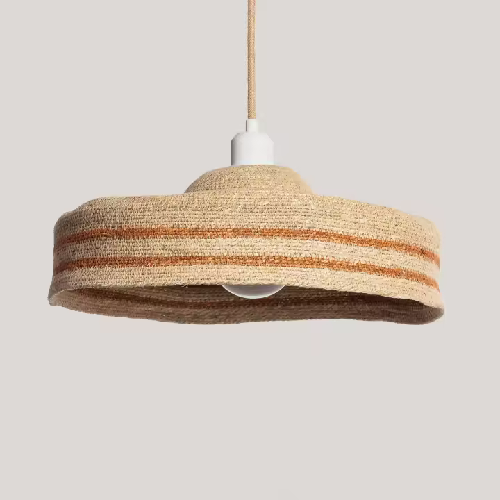 Lámpara Colgante Fibras Naturales Daya ILUZZIA - 1