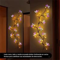 Luz De Vine De Almendra Con Mariposa 30led 8 Modos USB Para Decoración De Hogar Y Fiestas Navidad Incluida - details 6