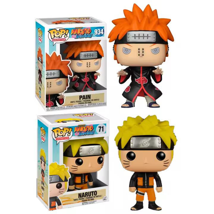 Funko Pack 2 Funkos NAruto Uzumaki Baruto Pain 71 934    Anime Figura Funko  Pop Vinyl - 1