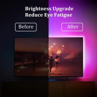 Tira De Luces LED RGB Para TV Control Bluetooth 5V USB Fácilmente Curvible Decoración De Habitaciones Y Luz Trasera De TV - details 1