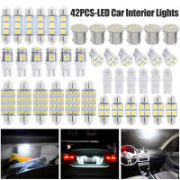 42pcs Luces LED Para Interior De Coche Bombillas T10 6000K SMD Para Matrícula Maletero RVs Lámpara De Mapa/Domo/Licencia/Leer - details 0