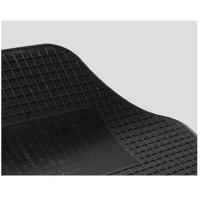HOGUITA-Juego de 4 Alfombras de Goma para Coche,Alfombrillas Universales para Coche,Antideslizantes,Alfombras Delanteras y Traseras,Color Negro - details 3