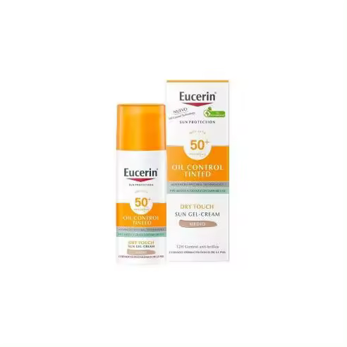 Eucerin Oil Control Tinted Gelcream Dry Touch Medio Spf50 50 ml Eucerin - 1