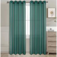 Cortina Transparente 2 Hojas Cortina Translucida de Dormitorio Moderno 8 Ojales Color Puro Visillo Decorativo para Ventana Salón Cuarto Dormitorio Comedor Cocina Oficina 140x220cm 7915 - details 6