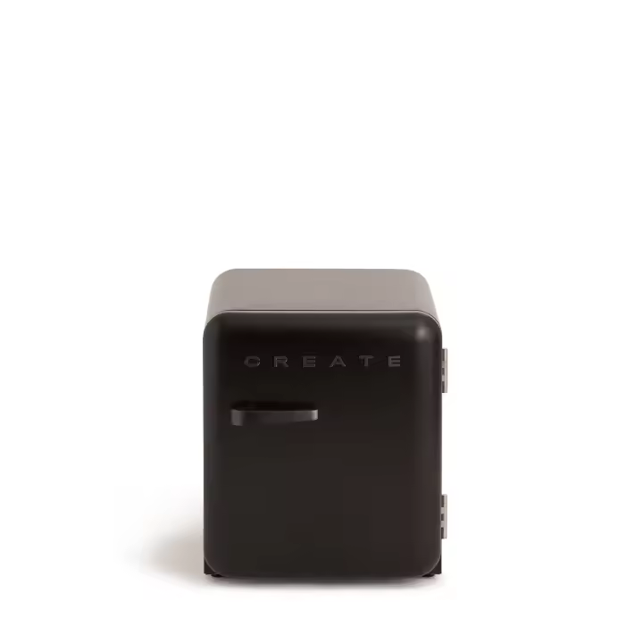 CREATE - RETRO FRIDGE 48L BLACK - Frigorífico, Estética Retro Vintage - 1
